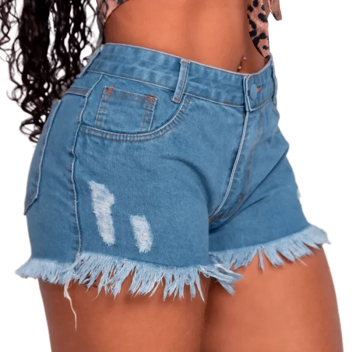 Short Jeans Feminino Desfiada